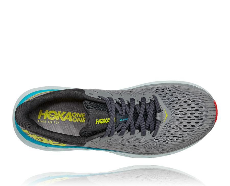 Hoka Australia One One Clifton 7 - Mens Running Shoes Grey - GDJHX-9528